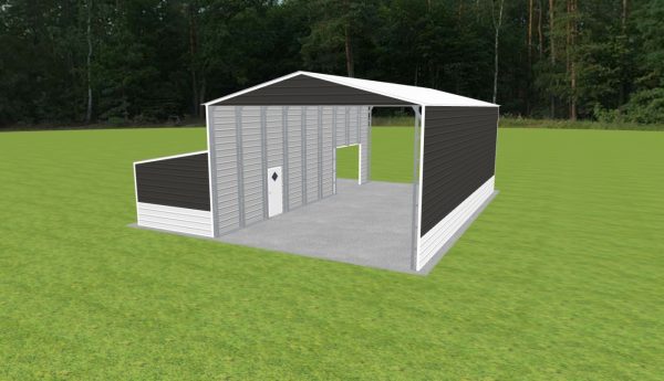 Carport with Storage 24 x 45 x 15 - Image 4