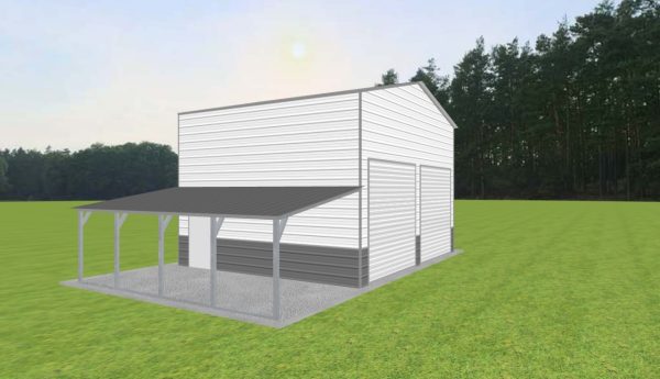 Garage with Lean To 24 x 20 x 15 - Image 3