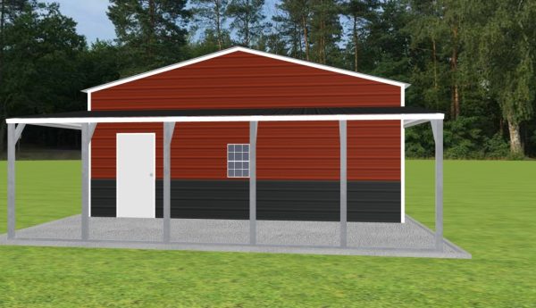 Garage with Lean To 24 x 40 x 10 - Image 3