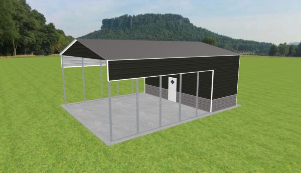 Carport with Storage 26 x 35 x 13