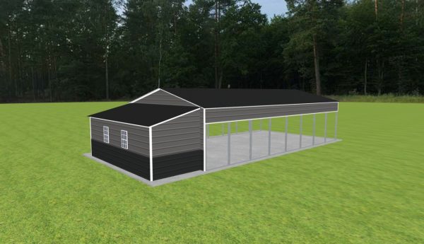 Carport with Storage 22 x 40 x 9 - Image 2