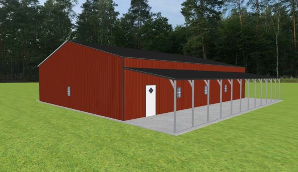 Garage with Lean To 46 x 60 x 12 - Image 2