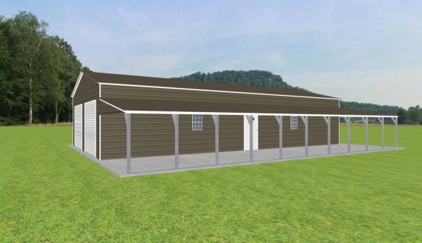 Garage with Lean To 26 x 50 x 10 - Image 2