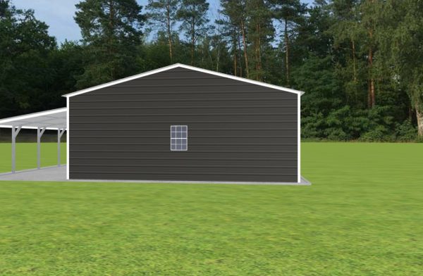 2 Car Garage with Lean To 24 x 60 x 9 - Image 5