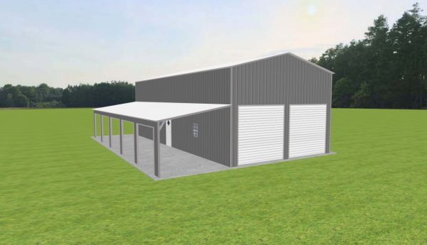 Garage with Lean To 24 x 50 x 16