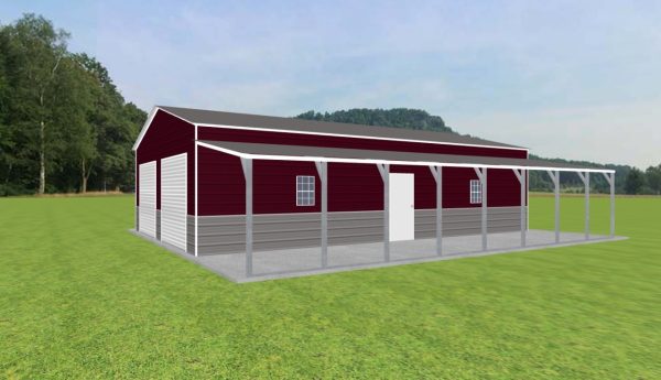 Garage with Lean To 26 x 40 x 10 - Image 2