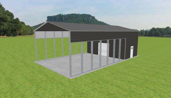 Carport with Storage 28 x 50 x 15