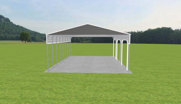 3 Car Carport 28 x 40 x 13 - Image 3