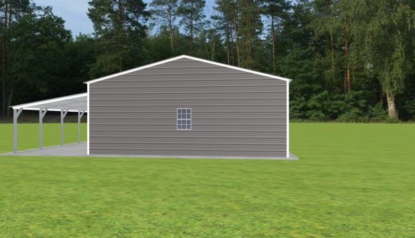 2 Car Garage with Lean To 24 x 50 x 9 - Image 5